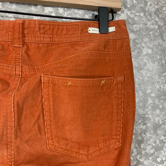 Pilcro and the Letterpress Anthropologie Orange Serif Corduroy Pants - Size 26 - Picture 7 of 9